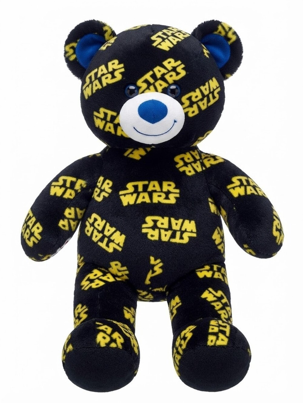 Build-A-Bear Star Wars Black & Yellow Logo Print Collectible Plush Teddy Bear